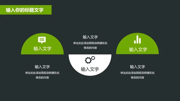 黑绿商务风年终总结汇报PPT模板