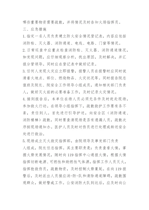 医院科室消防安全应急预案.docx