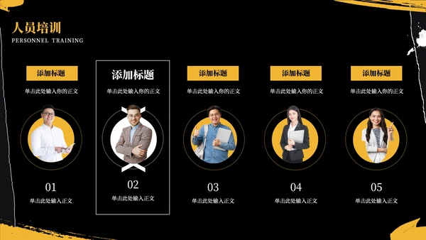 黑色商务风工作汇报通用PPT