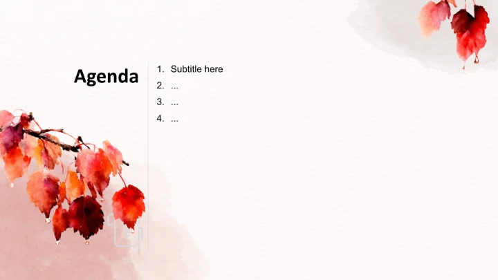 二十四节气寒露PPT主题