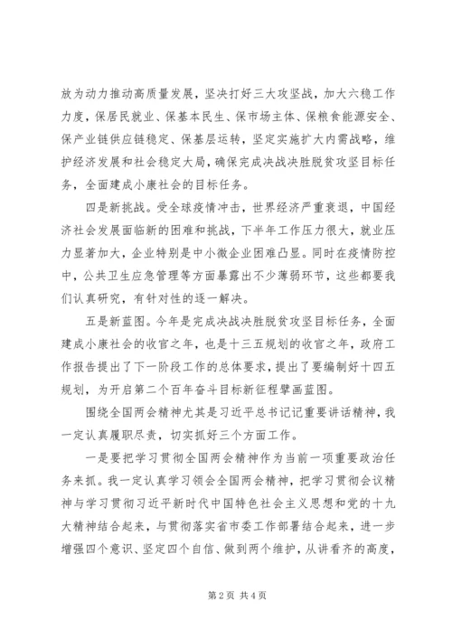 全国两会精神学习心得体会.docx