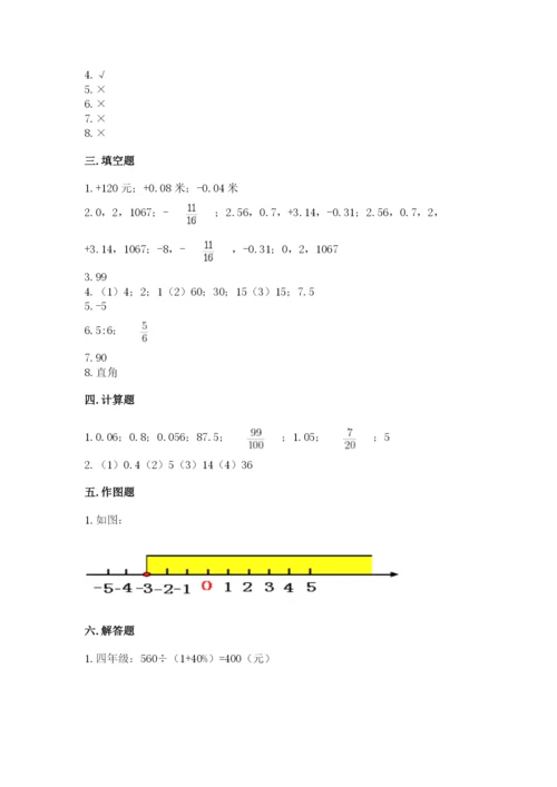 沪教版数学六年级下册期末检测试题精品（模拟题）.docx