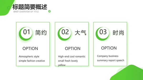 绿色小清新医疗保健品行业动态PPT