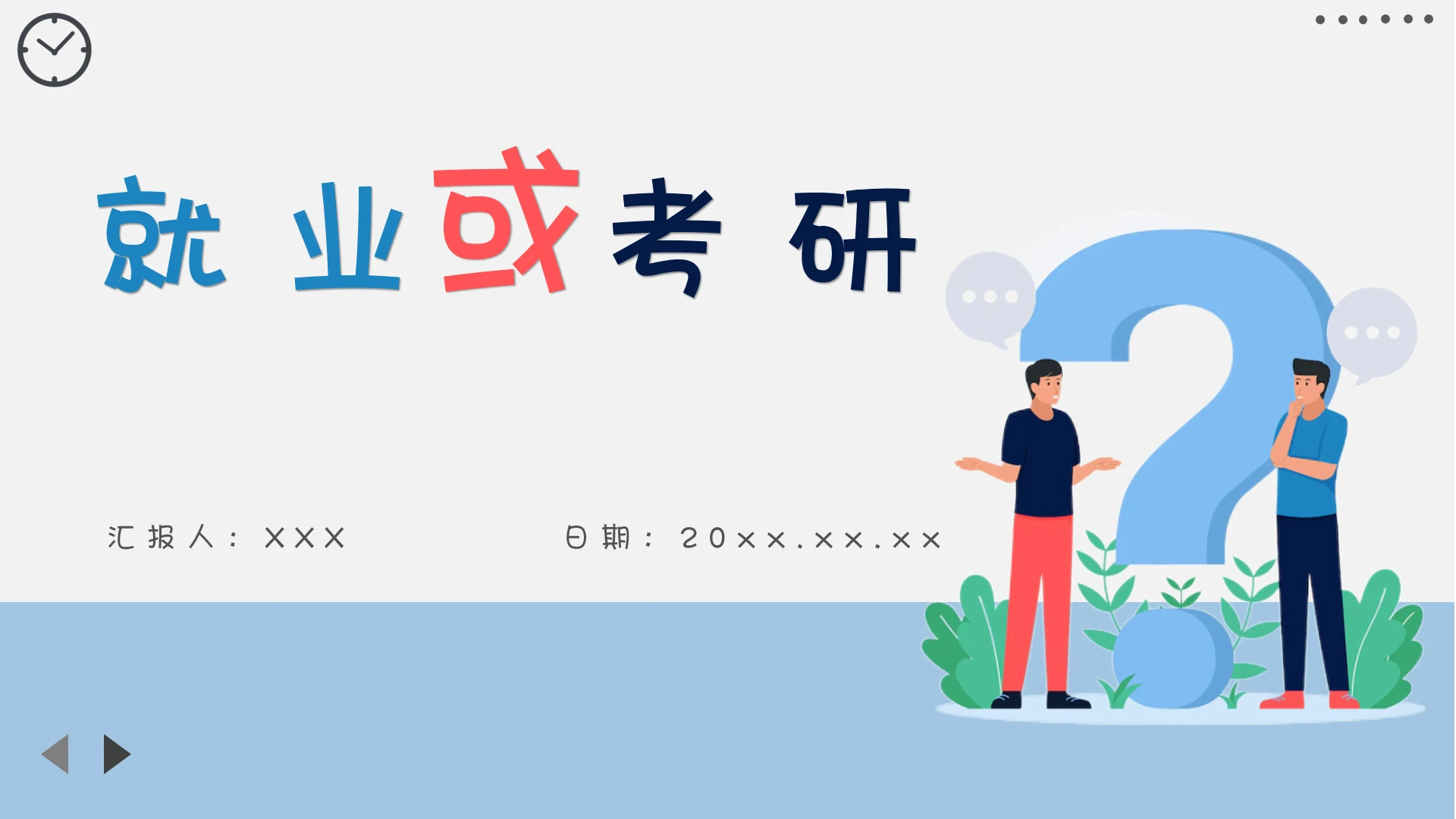 考研培训之如何选择就业或考研PPT讲座培训