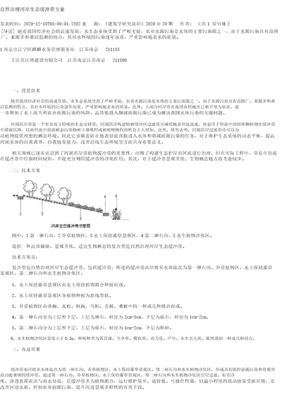 自然治理河岸生态缓冲带方案