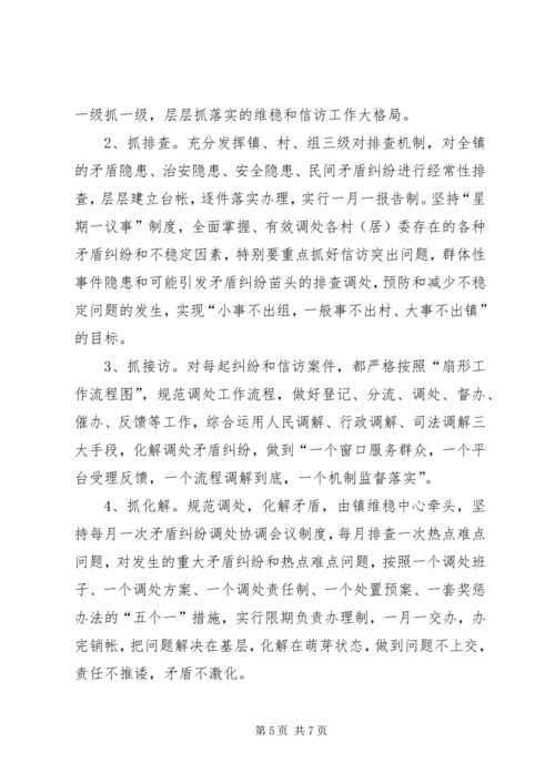 乡镇综治信访维稳中心建设情况汇报.docx