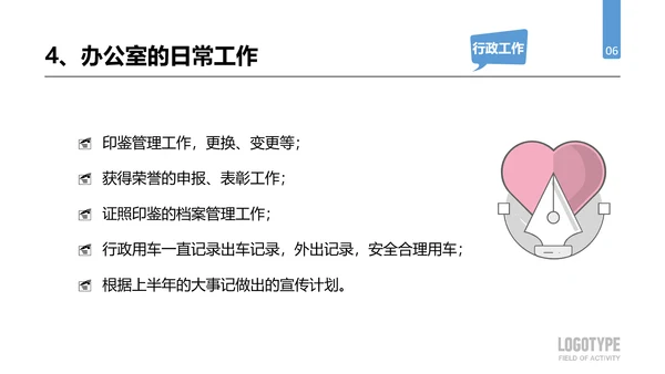 公司企业人事行政部门工作总结PPT模板