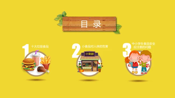 关注中小学生食品安全主题教育PPT课件