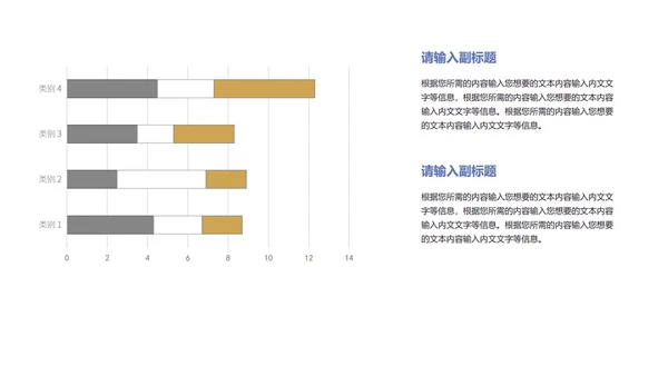 黄色商务风简约总结汇报PPT模板