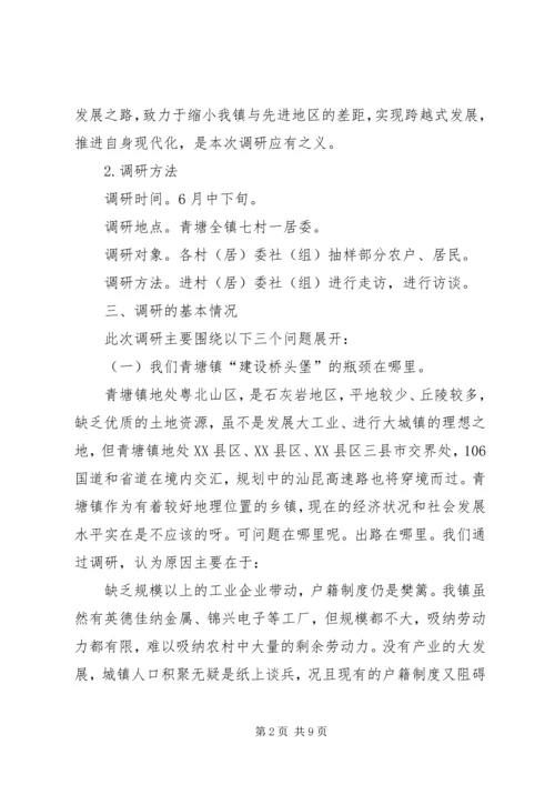 城乡发展调研报告.docx