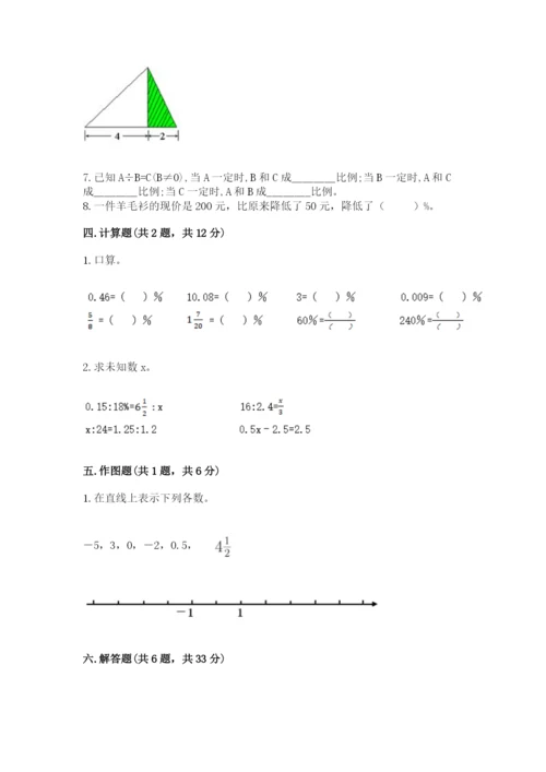 沪教版小学数学六年级下册期末检测试题精品【全优】.docx