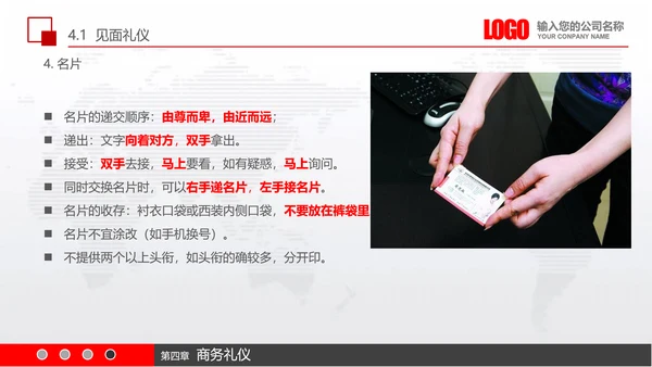 实用员工入职商务礼议培训PPT