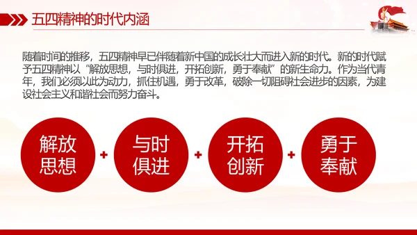 弘扬五四精神做新时代合格团员PPT模板
