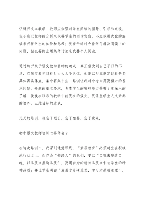 初中语文教师培训心得体会6篇.docx