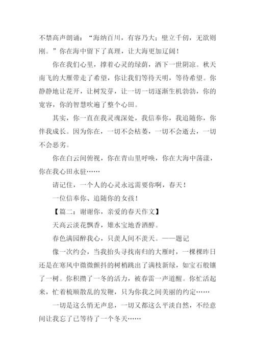 亲爱的春天作文.docx
