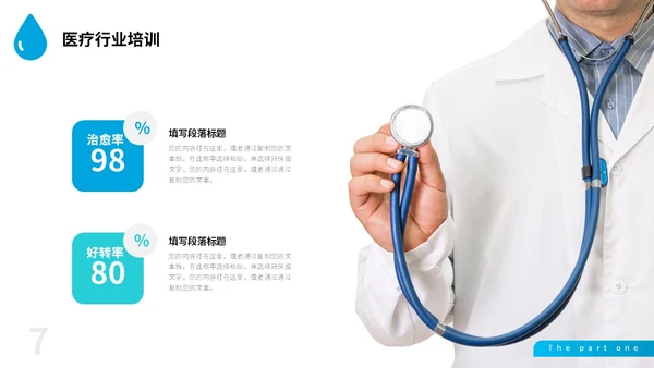 深蓝色简约风医疗行业红十字医学护理卫生培训课件PPT