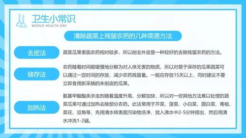 注重个人卫生世界卫生日介绍宣传模板