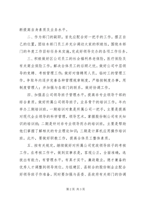 人力资源部副主任竞争上岗演讲稿.docx