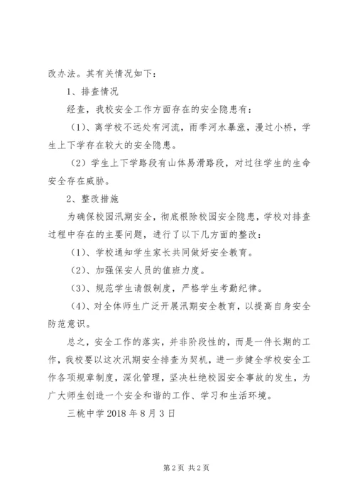 学校安全隐患排查整治情况的报告 (4).docx