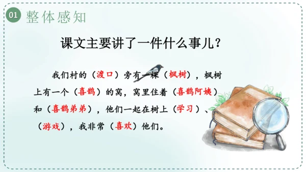 9 枫树上的喜鹊（第一课时）课件