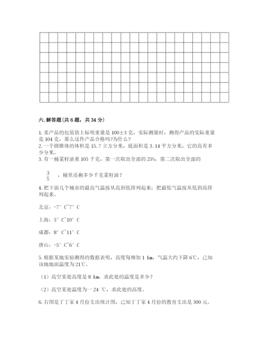 北师大版小学数学六年级下册期末检测试题精品（全优）.docx