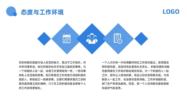 蓝色商务心态决定命运PPT模板宣传PPT动态PPT情绪管情绪管理