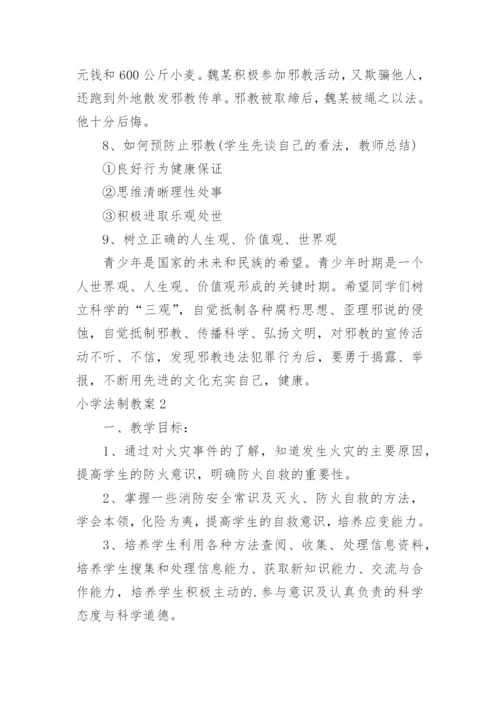 小学法制教案.docx