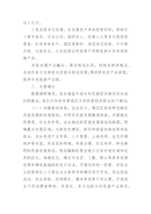 民宿产业调研报告.docx