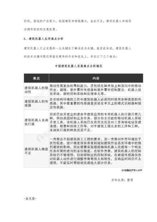 建筑机器人行业市场分析正处于初级发展阶段-解决技术关键问题是发展关键.docx