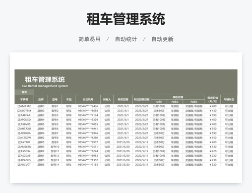 租车管理系统