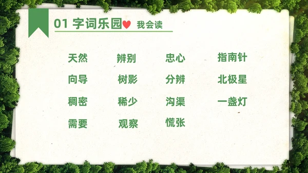 绿色简约实拍要是你在野外迷了路二年级语文下册说课PPT课件小学语文二年级下册课件