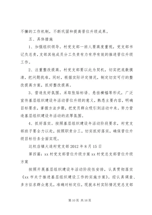 达权店镇十二河村党支部晋位升级方案.docx