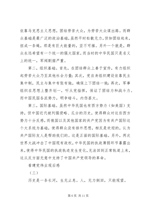 看建党伟业观后感.docx