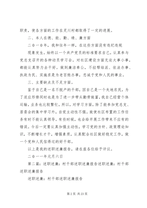 二0一0年述职述廉报告.docx