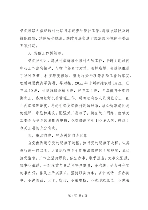 乡镇组织委员个人总结与述职报告.docx