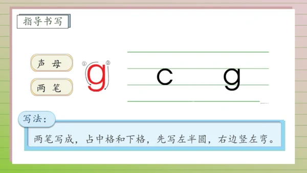 【课堂无忧】汉语拼音-5. g k h 任务型教学（第1课时）（课件）