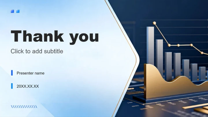 蓝色商务风市场调研报告分析PPT主题模板