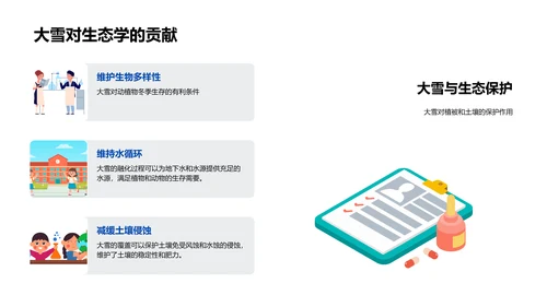 大雪季节的气候科学PPT模板