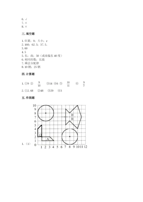 小学六年级上册数学期末测试卷含答案【典型题】.docx