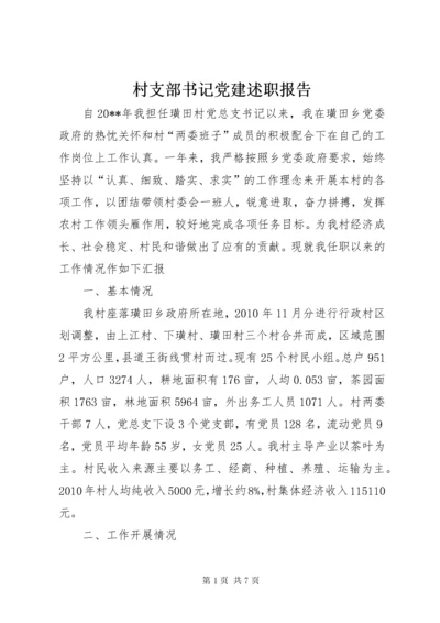 村支部书记党建述职报告.docx