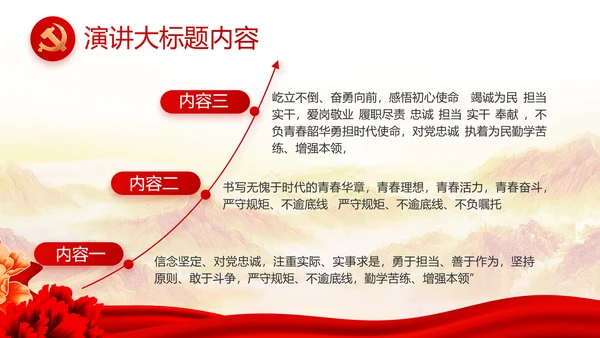 红色党建党支部工作汇报PPT党课