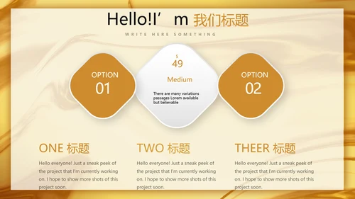 时尚微立体项目管理工作总结商务通用PPT动态模板