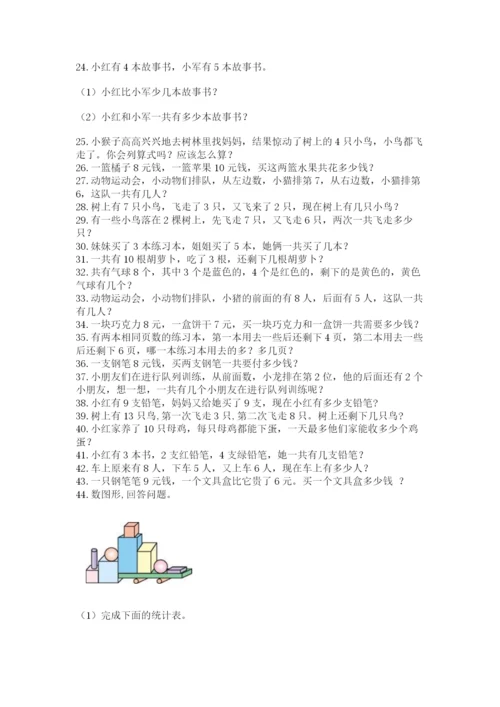 小学一年级数学应用题大全附答案【突破训练】.docx