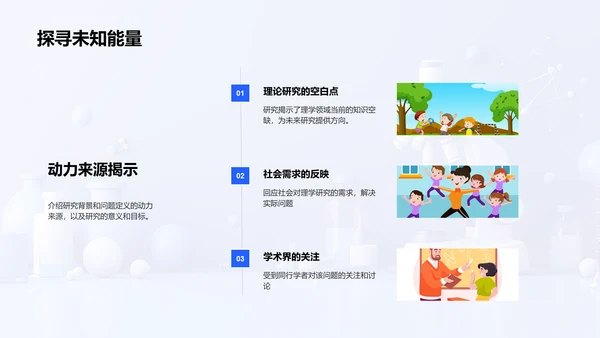 理学研究报告PPT模板