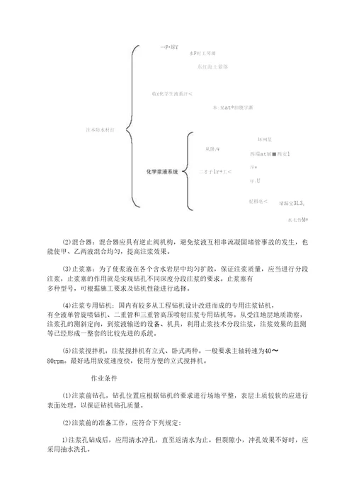 注浆工程防水施工标准规范