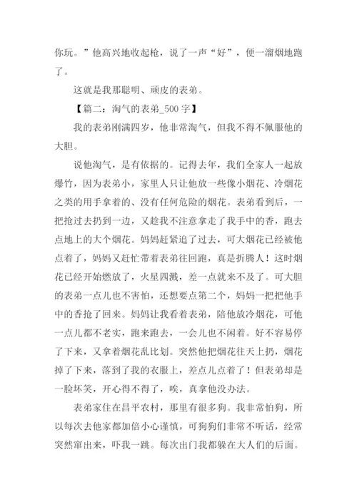 淘气的表弟作文.docx