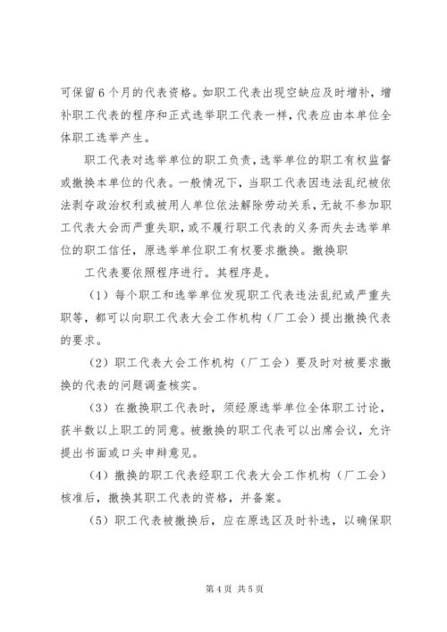 公司职代会职工代表选举方案(草案).docx