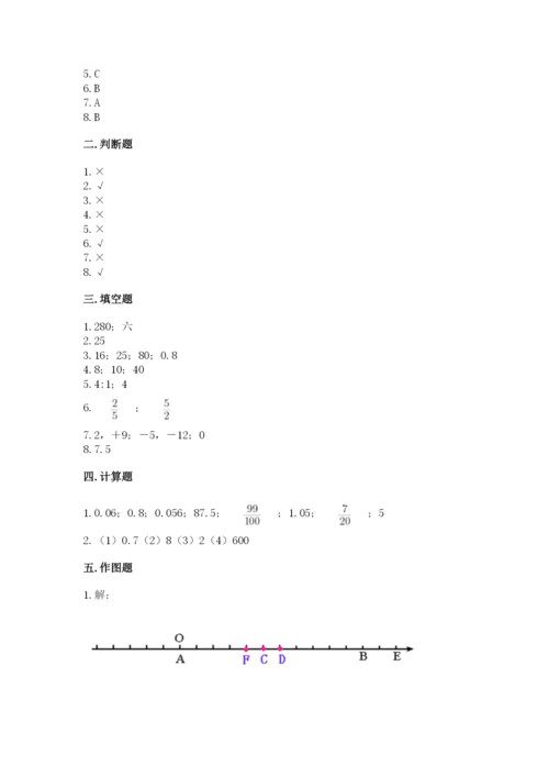 六年级下册数学期末测试卷【精选题】.docx