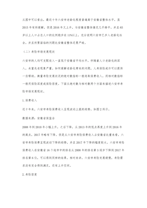 人口老龄化背景下六安市人寿保险需求分析.docx