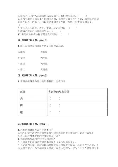 教科版科学三年级下册期末测试卷【网校专用】.docx